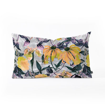 Marta Barragan Camarasa Blooms Lumbar Pillow