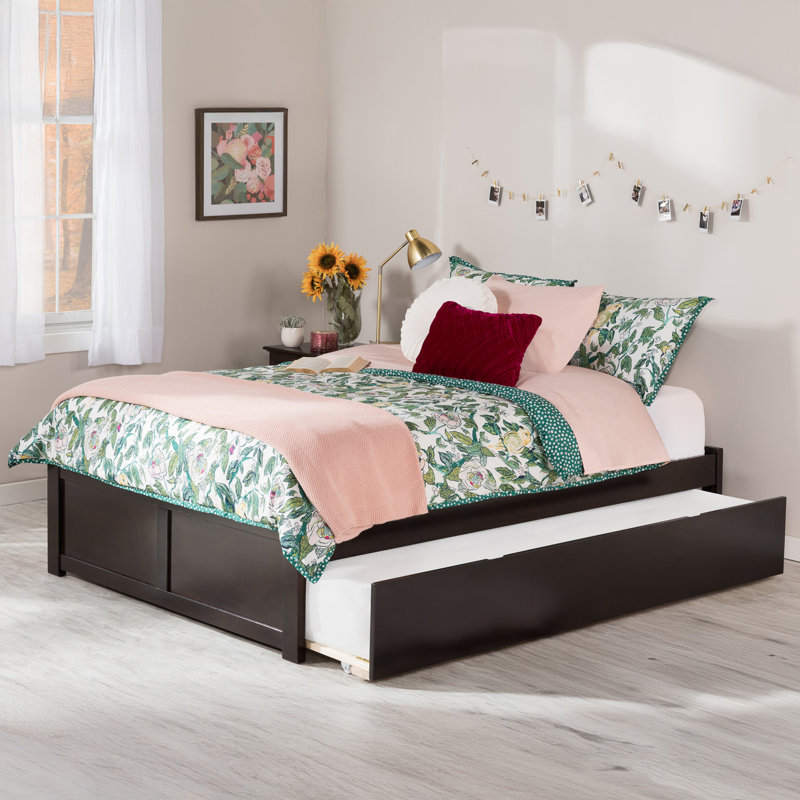 Avdain Kids Full with Trundle, Full, Espresso