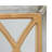 Wood Window Pane Inspired Panel Brown Wall Mirror with Galvanized Metal Frame