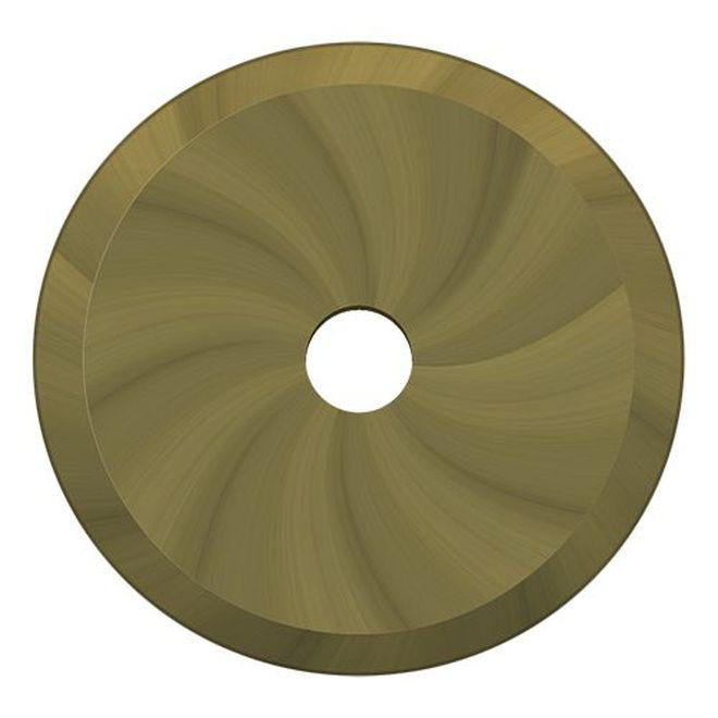 Metal Knob Backplate, Antique Brass