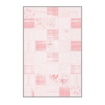 Stylish Woven Carpet, 5.6 x 7.5 Feet, 100% Polyester, 0.3 in Pile Height | Antibacterial, Non-Slip PVC Felt Dot Underside, Machine Washable | 3D Digital Printing, Durable & Easy to Maintain - Perfect for Any Room
