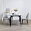 Ensemble de 2 chaises de salle à manger grises avec coussins épais: chaises de cuisine modernes pour la salle à manger, la cuisine, le salon et le restaurant