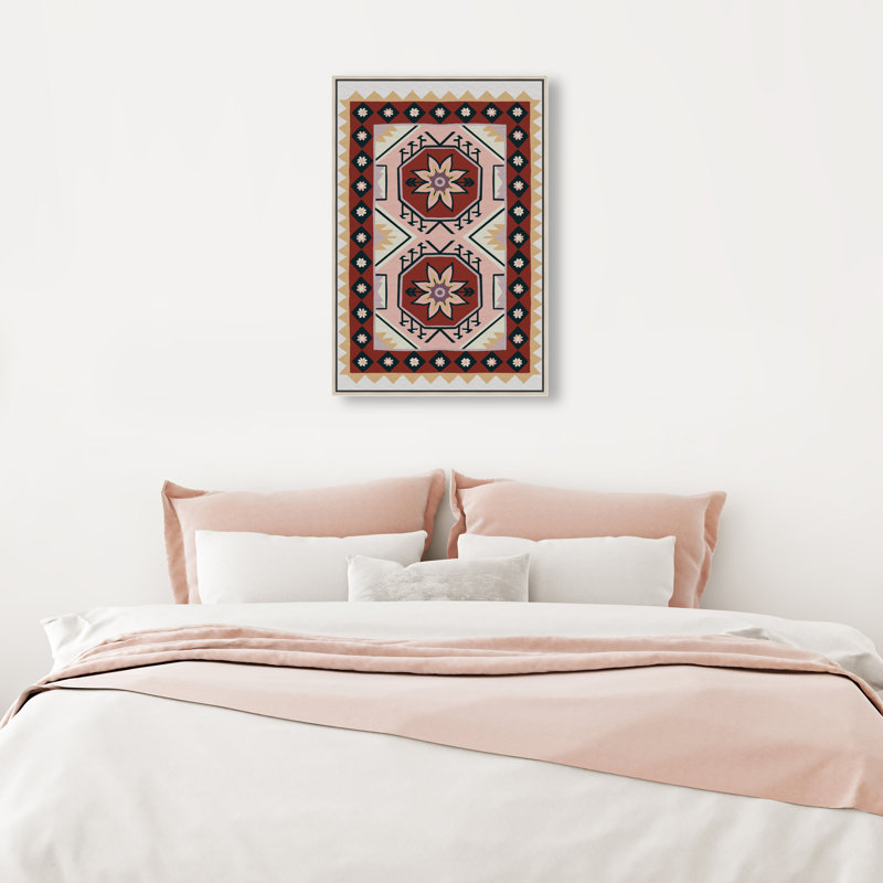 Daylight Damask Print by Oliver Gal, 16"H x 11"W, Silver Floater Frame