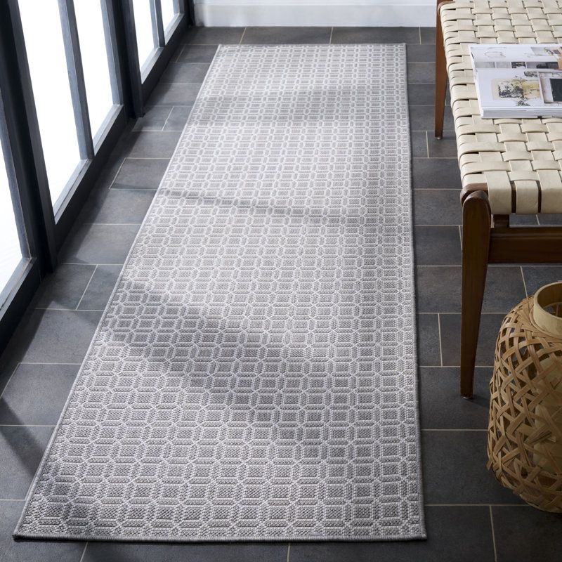 Terrace 808 Geometric Indoor/Outdoor Rug, Runner 2'3" x 8'