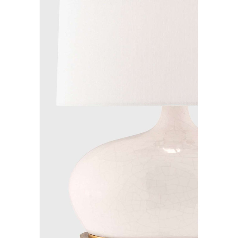 Olinda Table Lamp, Crackled Ivory