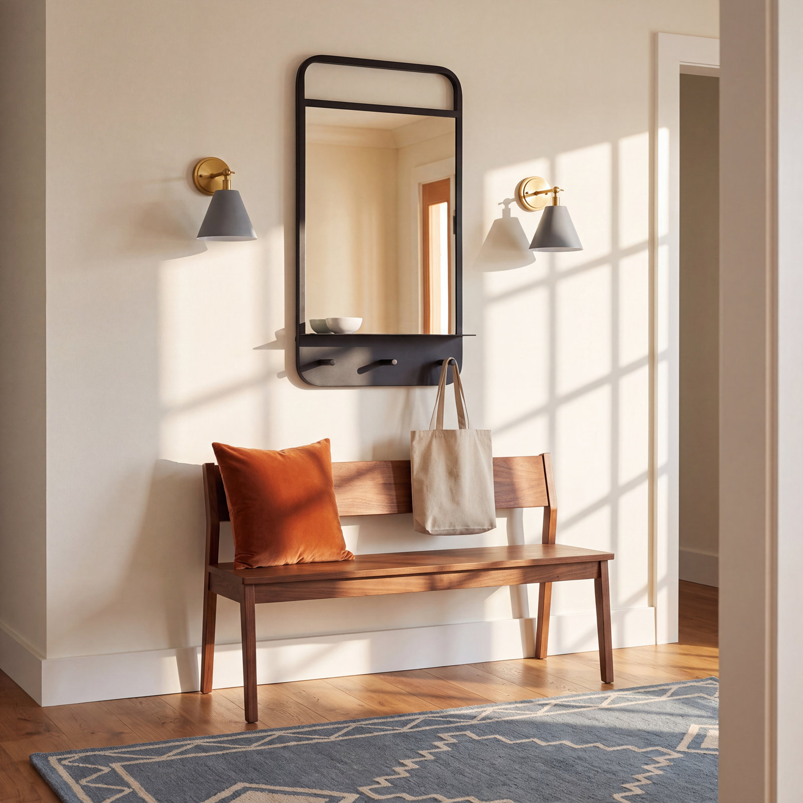 Orlo Glass Wall Organizer with Memo Board
