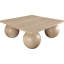 Table basse en placage de chêne Fitch-106912864