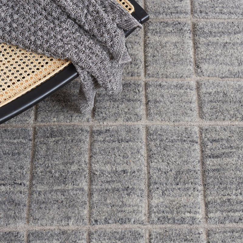 Tonesha Handmade Performance Geometric Rug, Rectangle 8' x 10'