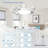 Drone-Style LED Ceiling Fan Light with Remote, Dimmable Light & Foldable Blades