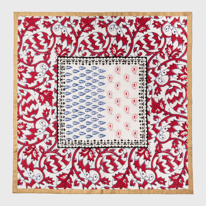 Linen Square Napkins, Red