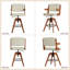 Tabourets de bar pivotants à hauteur réglable (ensemble de 2)-1754737190-1754737189