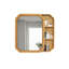 Armoire à miroir murale en bois avec tablettes de rangement, miroir à pharmacie pour salle de bain, salon, vestibule