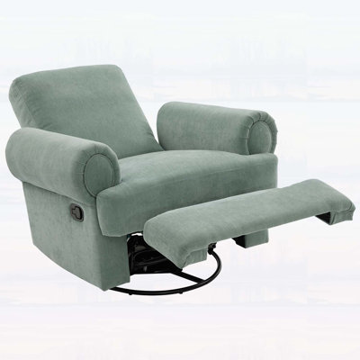 Swivel Recliner Rocker Chair,Two-Position Adjustable Backrest