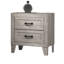Table de chevet avec finition blanche délavée et élégante table de chevet 1Pc