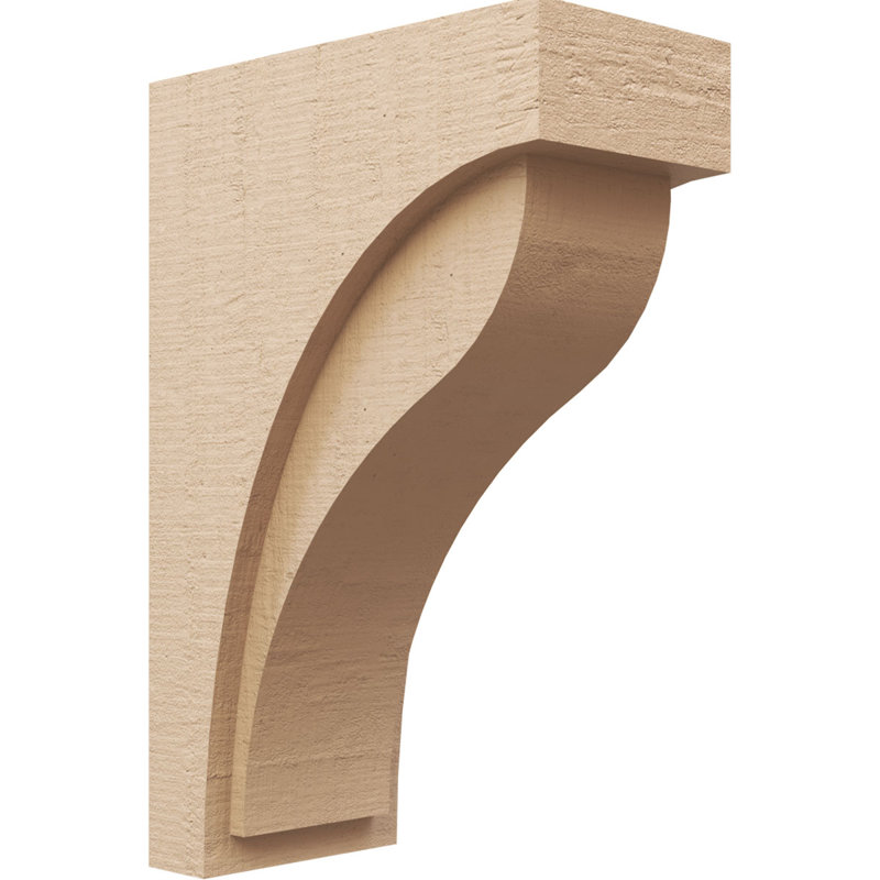 Helena - cèdre brut TimberThane Corbel, H 24 po x l 8 po x P 16 po