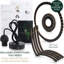 Luminaire suspendu unique à 1 lumière noir mat Chirillo