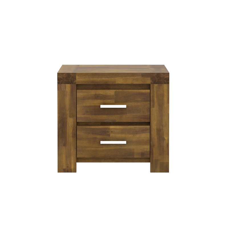Atwell 59.5cm W Solid Wood Bedside Table