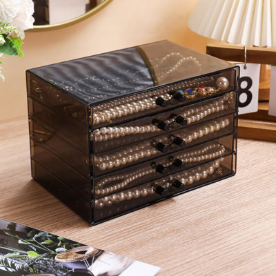 HIGH QUALITY: This Necklace display organizer made of high quality acrylic box.  The necklace tray box for women is soft to the touch to keep the interior of the jewellery organizer and jewellery easy from scratches and damage