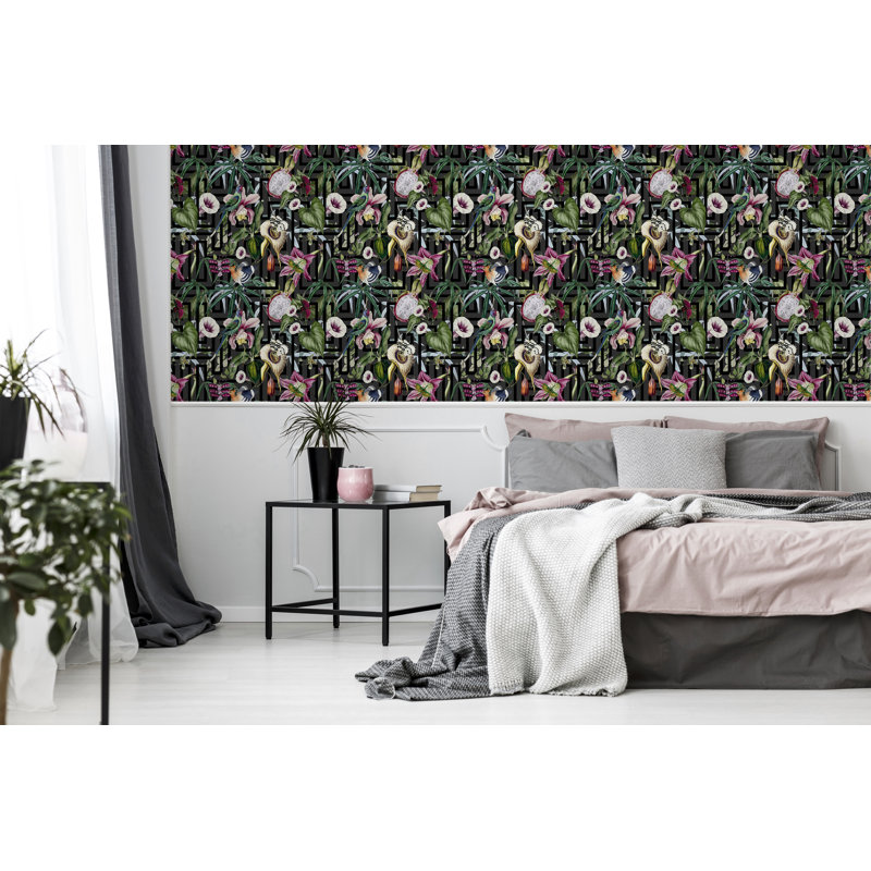 Rouleau de papier peint L 33 pi x l 21 po Tropical Infinity