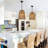 Aziz 1 - Light 13.8"W Rattan Bell Pendant