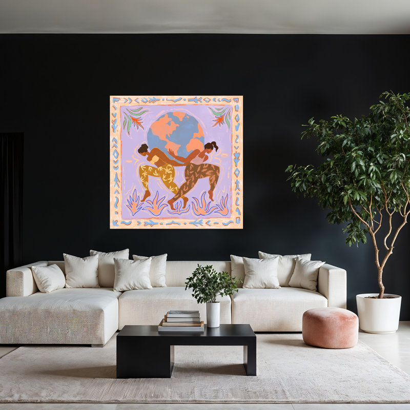Art contemporain contemporain abstrait, H 48 po x l 48 po