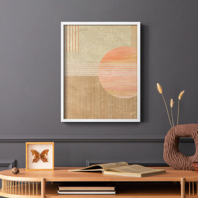 Adobe Sunrise II, reproduction encadrée - bois massif