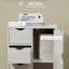 Armoire de rangement autoportante, armoire de plancher avec 4 tiroirs et porte-340431122