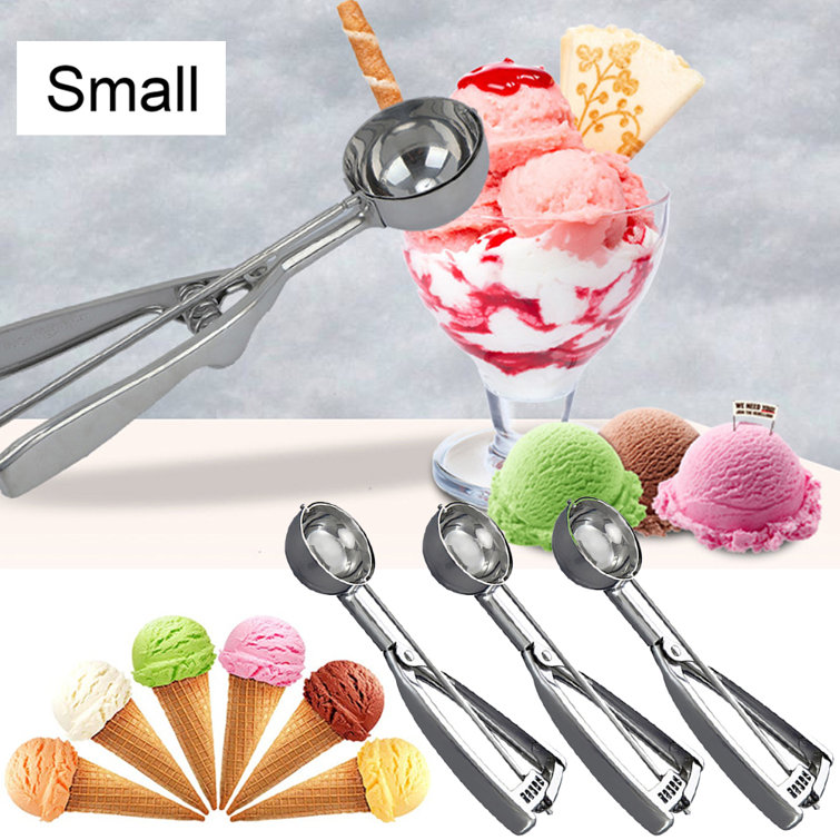 3pcs/set Large Medium Small Stainless Steel Ice Cream Scoop, Fruit