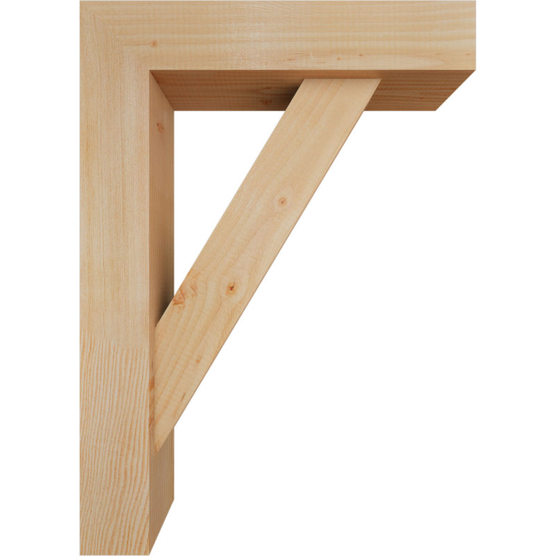 Support de bloc traditionnel avec entretoise décalée, 28 x 20, Sapin Douglas de l 5 1/2 po (lisse)