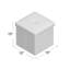 Repose-pieds carré avec rangement 15 po Besma-88777607