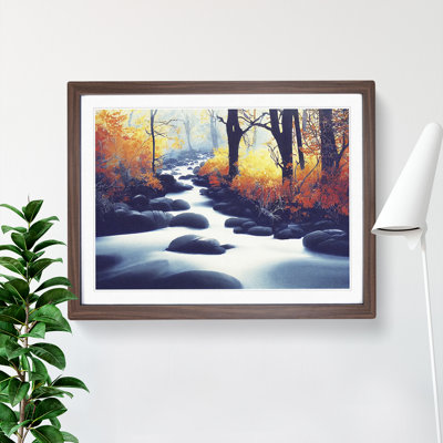Autumn Forest Stream Vol.2 - Single Picture Frame Print