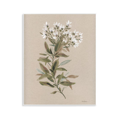 "Watercolor Wildflower Sprig", art mural par Carol Robinson