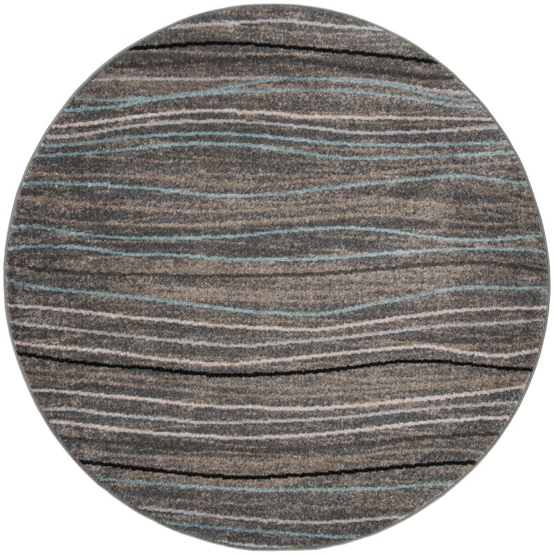 Mcnealy Performance Abstract Rug, Round 5'1"