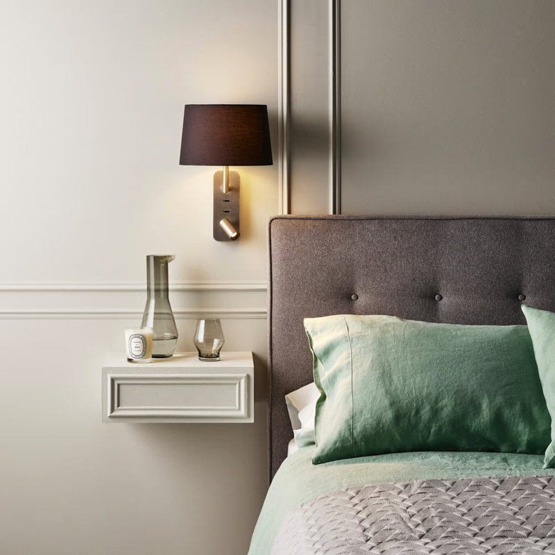 Side By Side 2 - Light Sconce, Matte Black, Putty