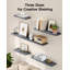 Améliorez votre espace de vie avec cet ensemble de tablettes murales polyvalentes et durables - Conception robuste et installation flexible (paquet de 6)-1167640812