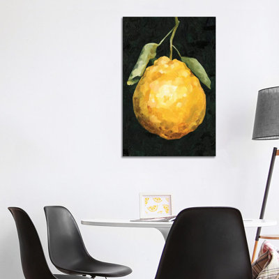 Dark Lemon II 1 Piece Wrapped Canvas Wall Art