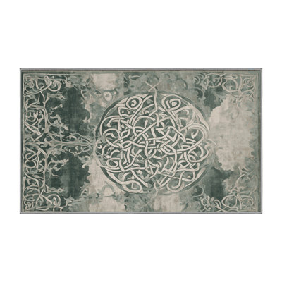 Machine Washable Brown Area Rug