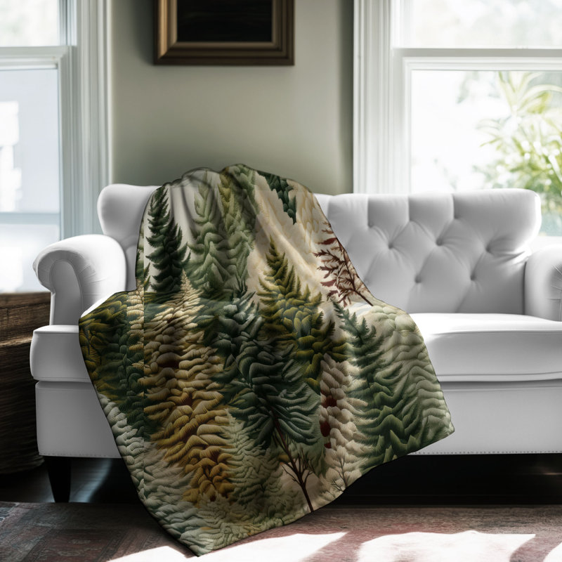 Couverture en pin Sherpa Blan, Grand lit