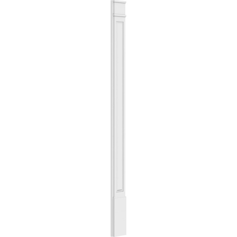 Pilastre surélevé en PVC TruCruft (la paire), 102 po, 8", Base et chapiteau décoratifs