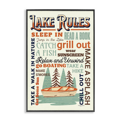 «Lake Rules», giclée par Marla Rae