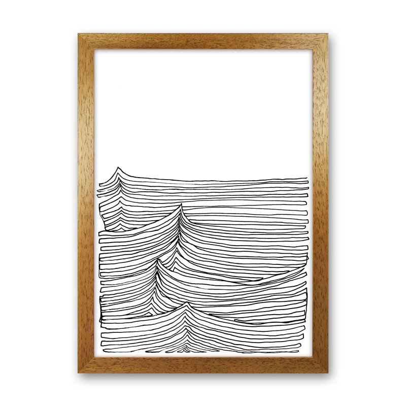 Continuous Sea by Carissa Tanton - Print, Oak Framed, 34cm H x 25cm W x 3cm D