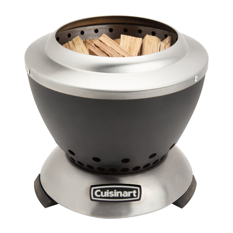 Cuisinart Cleanburn Smokeless Tabletop Fire Pit, 7.5” Lightweight Portable Smokeless Fire Pit with Removable Base for Ash & Carry Bag, Small Outdoor Heater for Patio, Camping & RV, Portable Heater