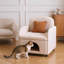 Fauteuil rembourré avec coussin lombaire