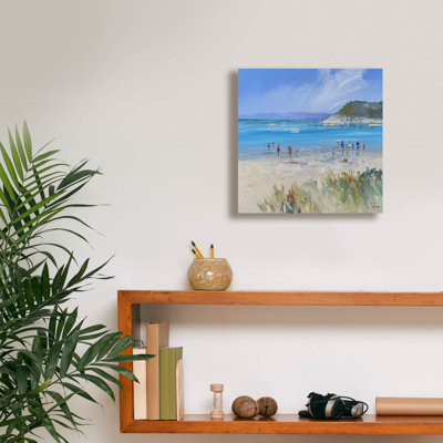 «Sorrento Beach» par Craig Trewin, art mural sur toile, 12 po x 12 po