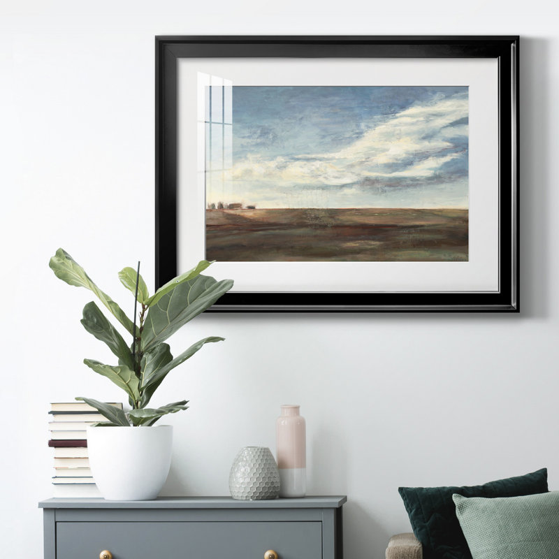 «Coming Storm», reproduction d'art sur papier encadré, H 22,5 po x l 30,5 po x P 1,5 po, Cadre noir
