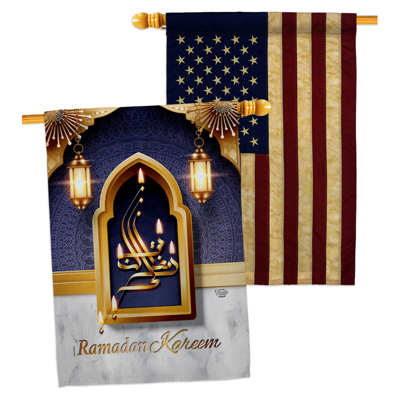 Drapeau de maison en polyester 40 x 28 po à 2 côtés