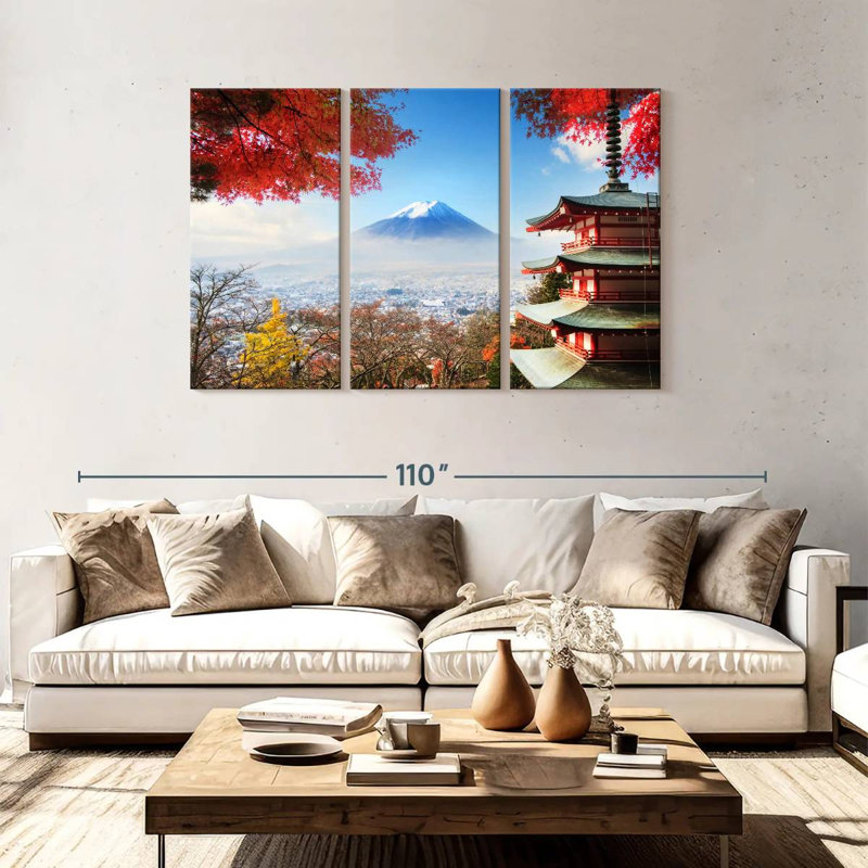 Alvord Autumn Mount Fuji, 48" H x 74" W