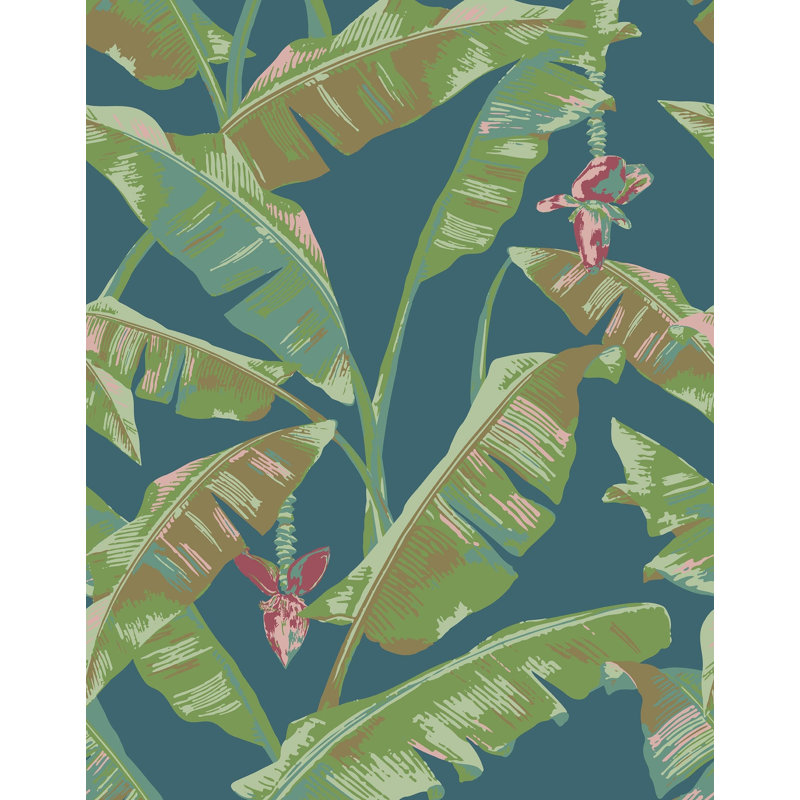 Cavendish Wallpaper | Blush / Traditional / Roll - 27" x 30', Teal