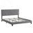 Upholstered Platform Bed with Button Tufted Linen Fabric Headboard, No Box Spring Needed, Wood-1981697518-1981697517