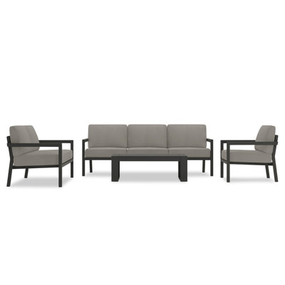 Vivant 4-Piece Seating Group with Sunbrella Cushion Covers -  Joss & Main, 51D8062AB0364D0EB70CFE95ED5ABFF0